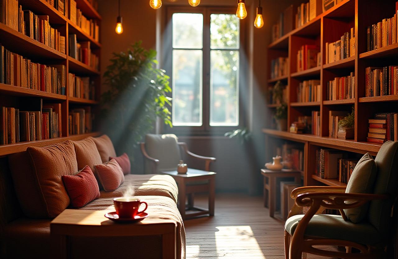 Ambiente acogedor de nuestra librería en Madrid